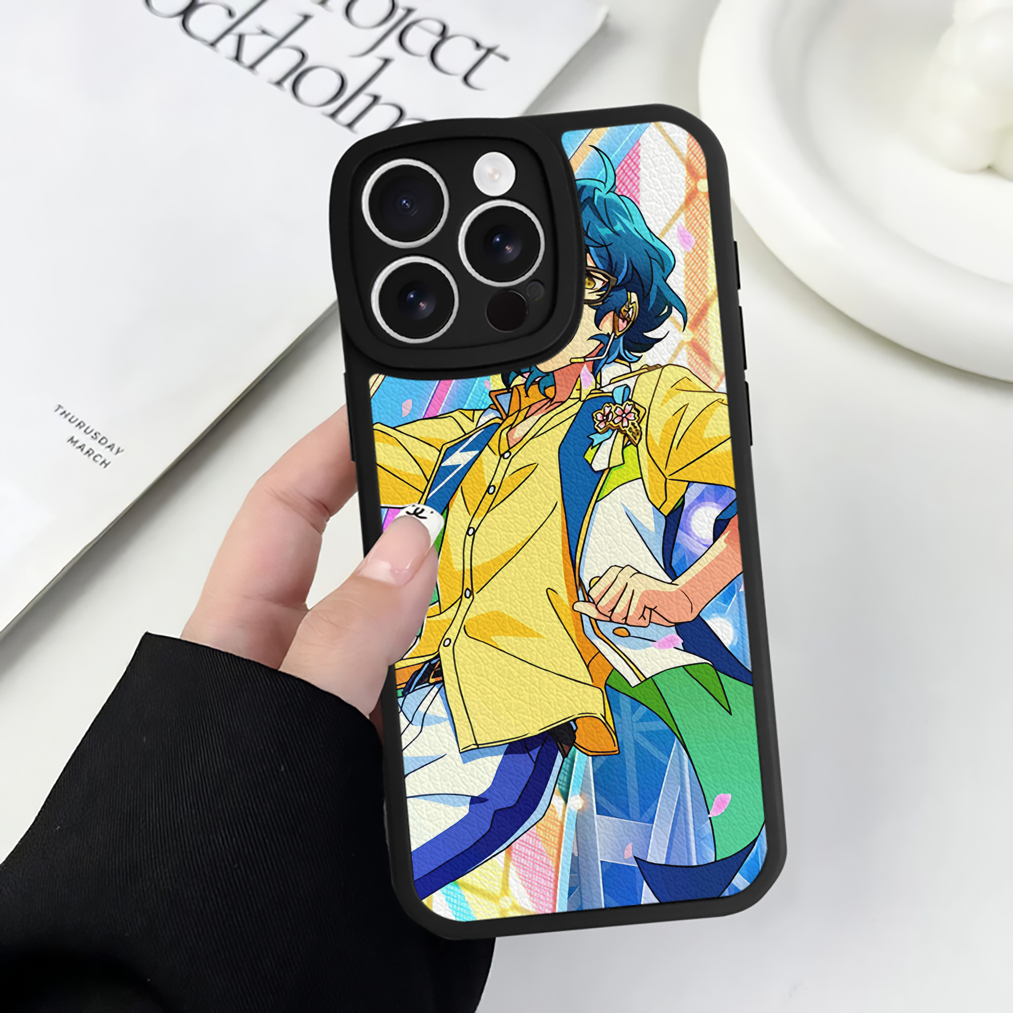 （画像用） あんさんぶるスターズ! Ensemble Stars 【iPhone 16シリーズ対応】シリコンスマホケース（レザー調） 材質：シリコン